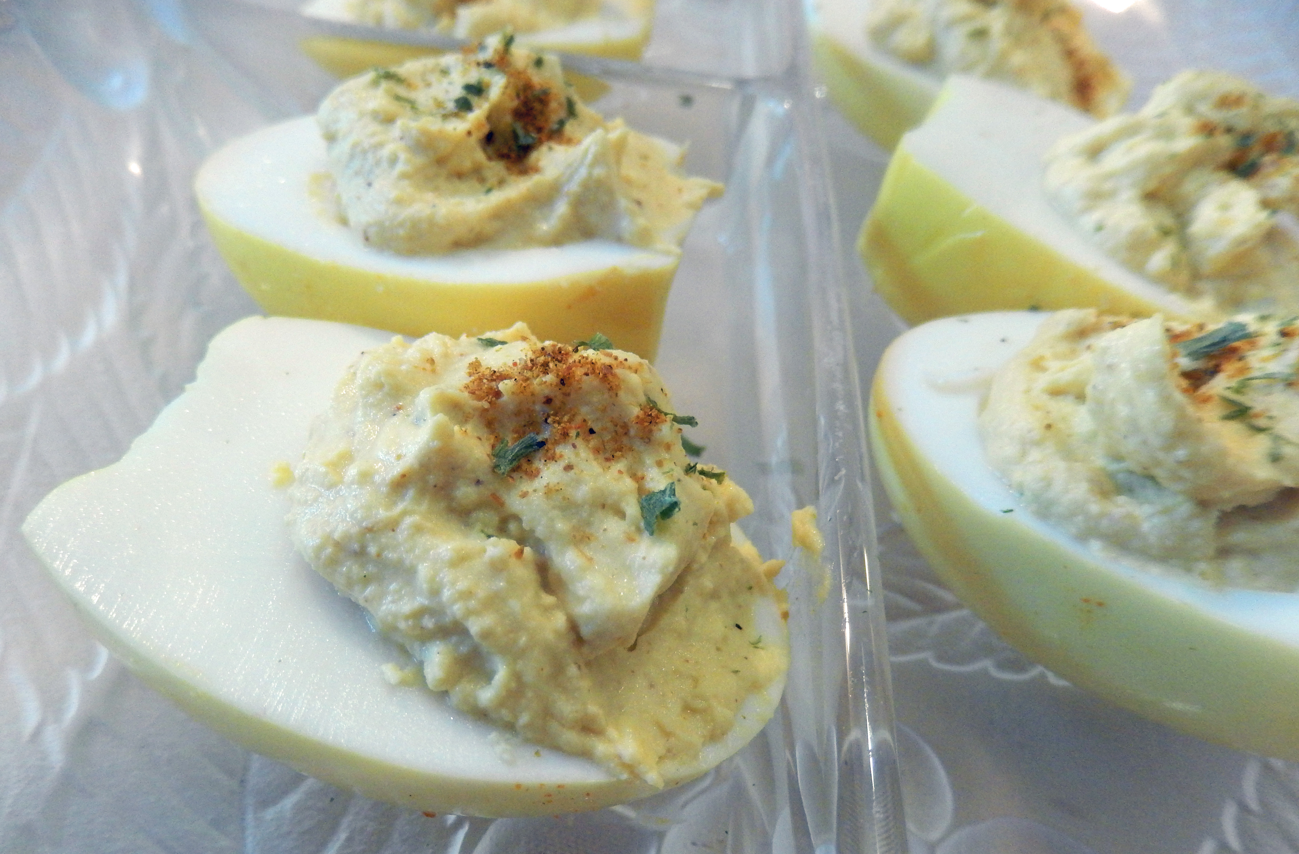 Easter Appetizer TurmericPickled Deviled Eggs Why Go Out To Eat?