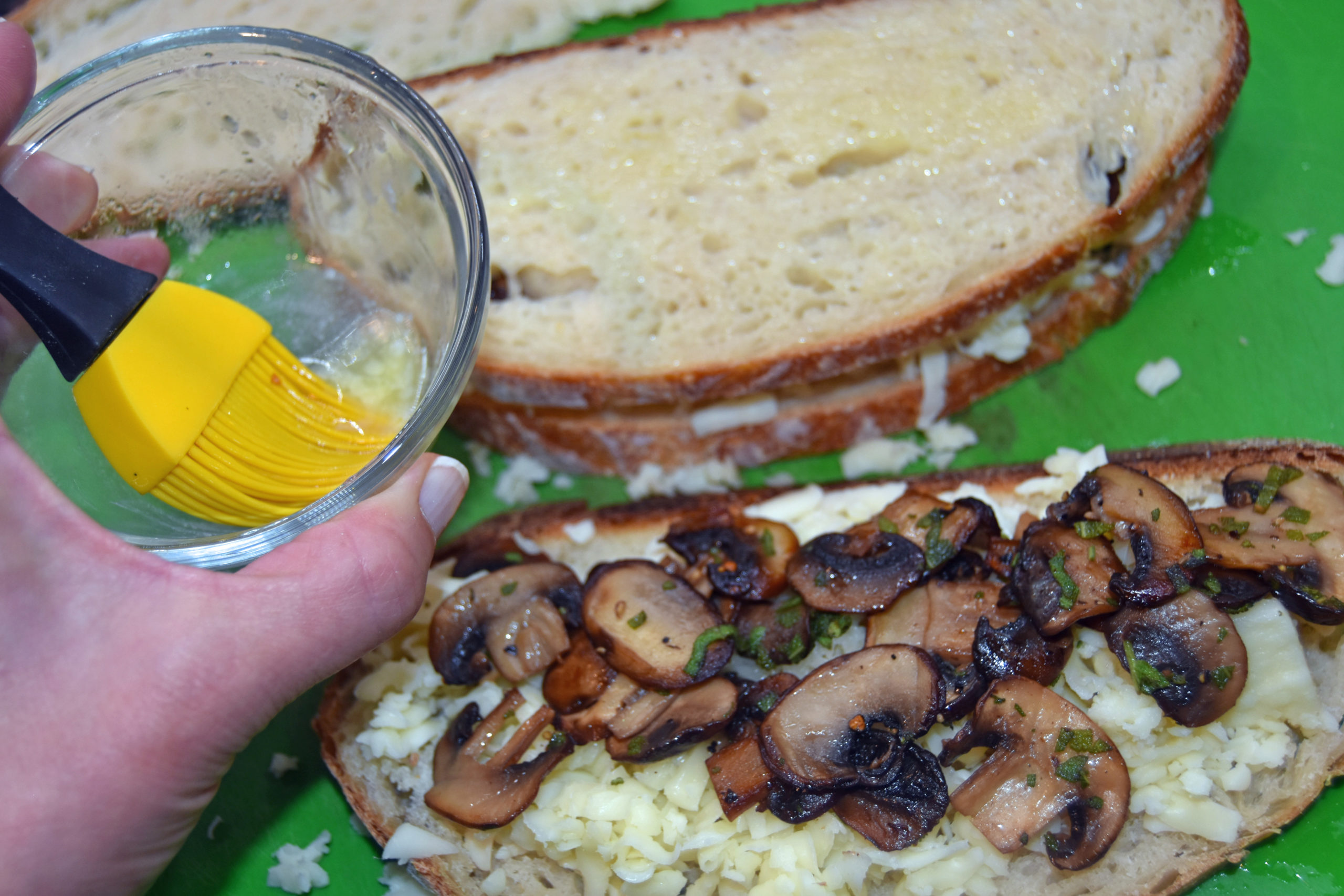 More Than A Poultry Herb – Grilled Mushroom & Fontina Sandwich | Why Go ...