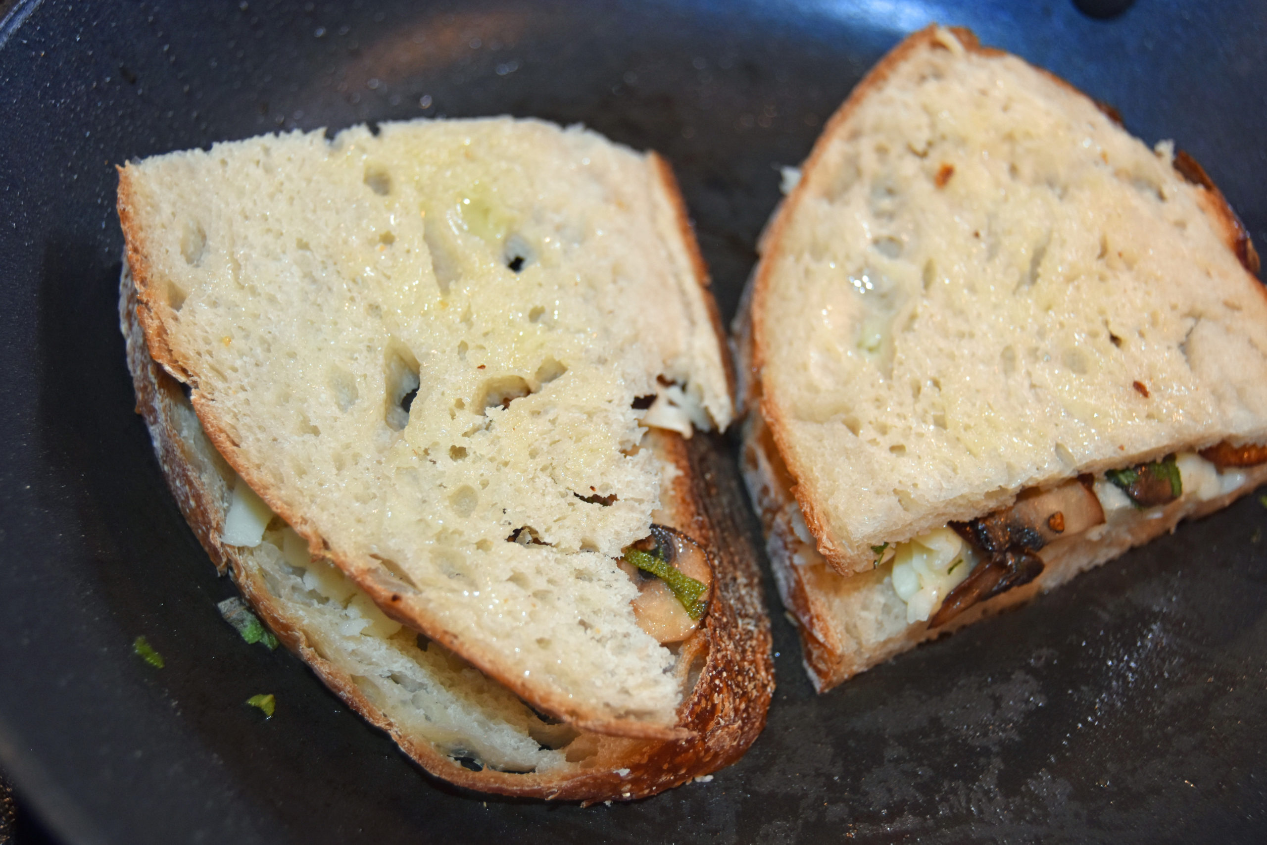 More Than A Poultry Herb – Grilled Mushroom & Fontina Sandwich | Why Go ...